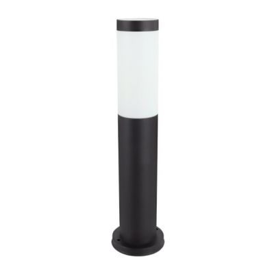 Lampa ogrodowa stojąca słupek czarny okrągły zewnętrzny E27 TUBER IDEUS (04849)